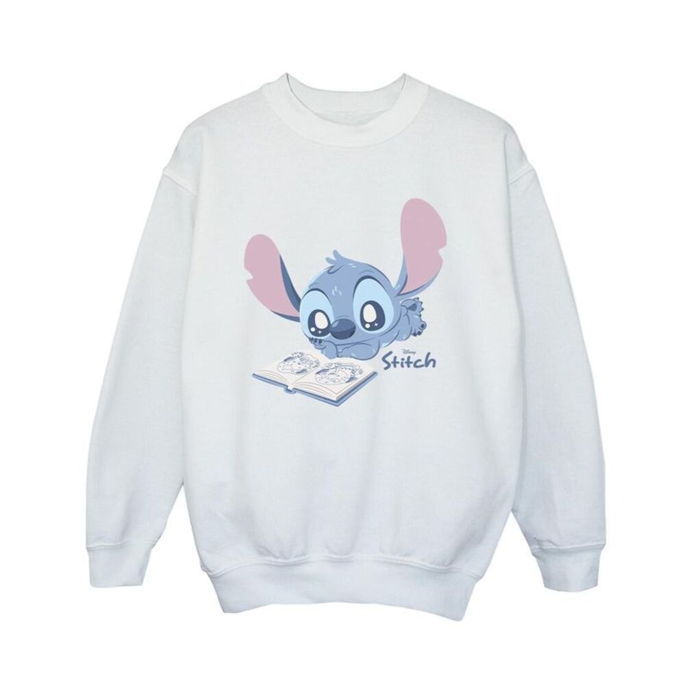 Lilo & Stitch Boys Reading Sweatshirt / White